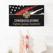 Vlaggen van brandweermannen Rood lijnvliegen Spandoek (Insitu)