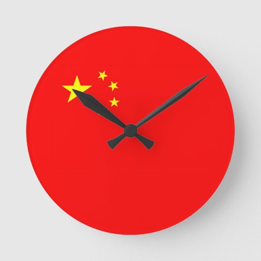 vlaggen van china ronde klok (Voorkant)