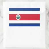 vlaggen van Costa Rica Rechthoekige Sticker (Tas)