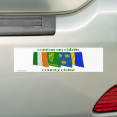 Vlaggen van County Clare Bumpersticker (Op auto)