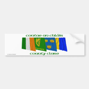 Vlaggen van County Clare Bumpersticker
