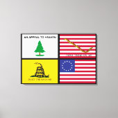 Vlaggen van de Amerikaanse revolutie Canvas Afdruk (Voorkant)