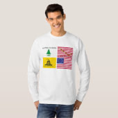 Vlaggen van de Amerikaanse revolutie T-shirt (Voorkant volledig)