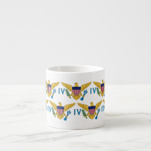 Vlaggen van de Eilanden USVI van Verenigde Staten Espresso Kop