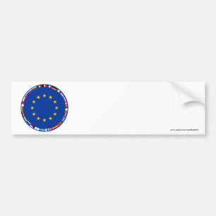 Vlaggen van de Europese Unie Bumpersticker