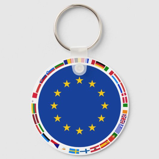 Vlaggen van de Europese Unie Sleutelhanger (Voorkant)