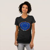 Vlaggen van de Europese Unie T-shirt (Voorkant volledig)