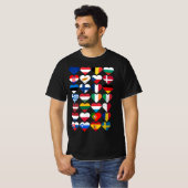 Vlaggen van de Europese Unie T-shirt (Voorkant volledig)