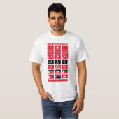 Vlaggen van de Filipijnse revolutie T-shirt (Voorkant volledig)