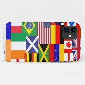 Vlaggen van de internationale collage Case-Mate iPhone case (Achterkant (horizontaal))