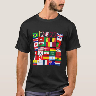 Vlaggen van de landen van de Internationale Wereld T-shirt
