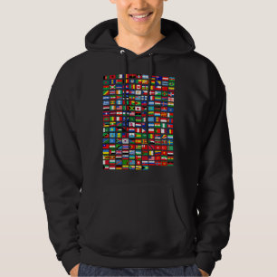 Vlaggen van de Landen van de Wereld Grafisch Cool Hoodie
