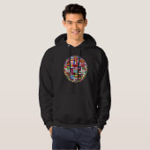 vlaggen van de landen van de wereld hoodie (Voorkant volledig)