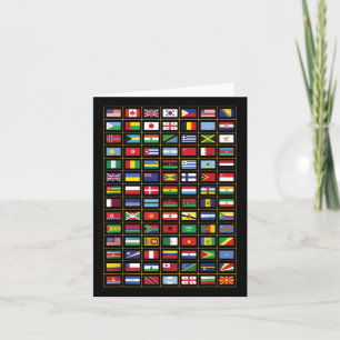vlaggen van de landen van de wereld kaart