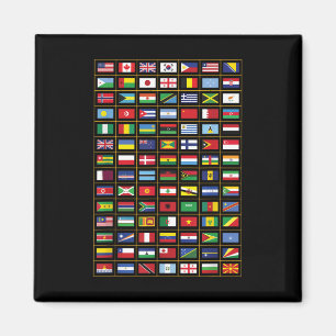 vlaggen van de landen van de wereld magneet