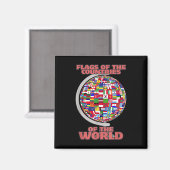 vlaggen van de landen van de wereld magneet (Voorkant / Achterkant)