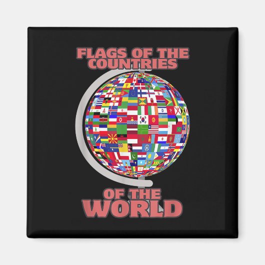 vlaggen van de landen van de wereld magneet (Voorkant)