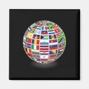 vlaggen van de landen van de wereld magneet