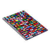 Vlaggen van de landen van de wereld notitieboek (Rechterzijde)