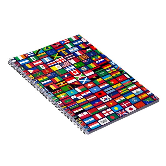 Vlaggen van de landen van de wereld notitieboek (Rechterzijde)