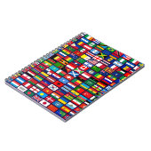 Vlaggen van de landen van de wereld notitieboek (Linkerzijde)