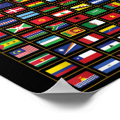 vlaggen van de landen van de wereld poster (Hoek)