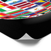 vlaggen van de landen van de wereld poster (Hoek)