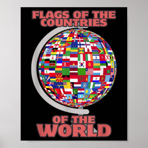 vlaggen van de landen van de wereld poster