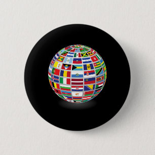 vlaggen van de landen van de wereld ronde button 5,7 cm