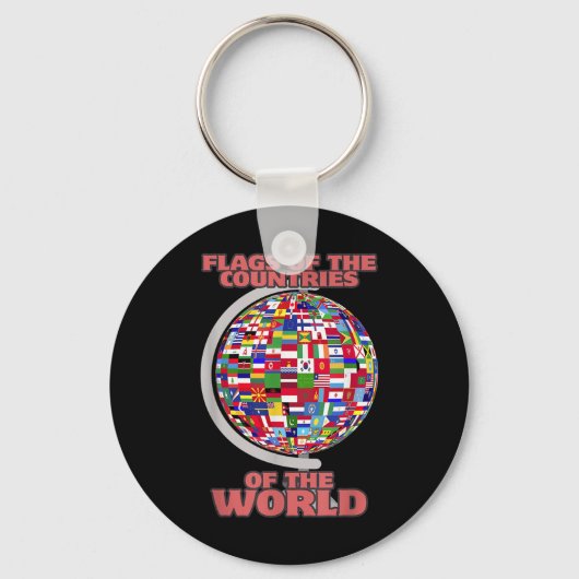 vlaggen van de landen van de wereld sleutelhanger (Voorkant)