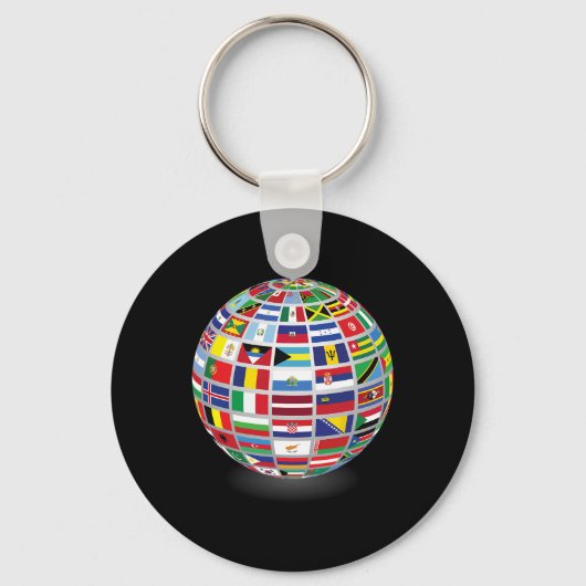 vlaggen van de landen van de wereld sleutelhanger (Voorkant)