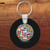 vlaggen van de landen van de wereld sleutelhanger (Voorkant)