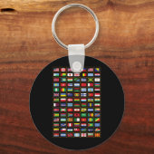 vlaggen van de landen van de wereld sleutelhanger (Voorkant)