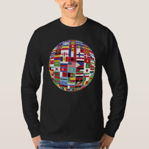 vlaggen van de landen van de wereld t-shirt