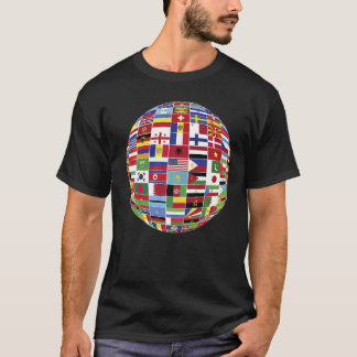 vlaggen van de landen van de wereld t-shirt