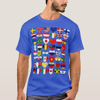 Vlaggen van de landen van de wereld t-shirt