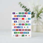 Vlaggen van de prefecturen van Japan Briefkaart (Staand voorkant)