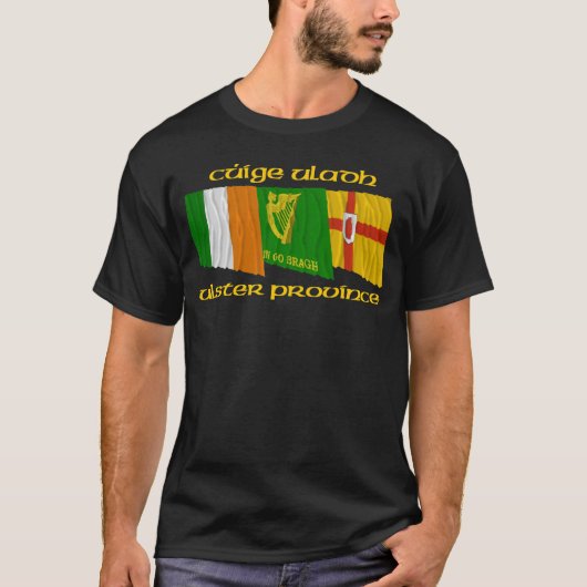 Vlaggen van de provincie Cúige Uladh (provincie Ul T-shirt (Voorkant)