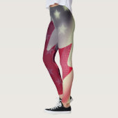 Vlaggen van de Verenigde Staten en Canada Leggings (Links)