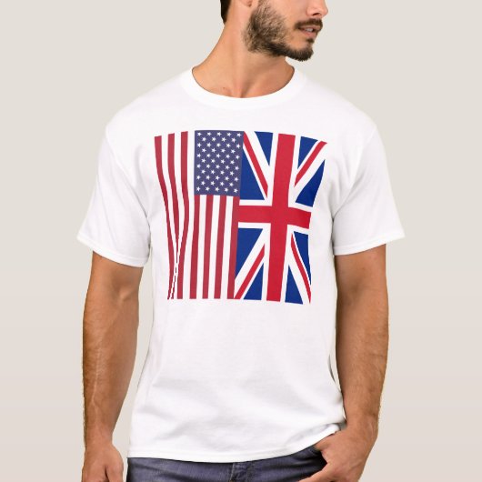 Vlaggen van de Verenigde Staten van Amerika en van T-shirt (Voorkant)