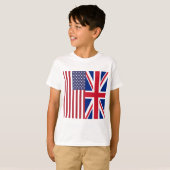 Vlaggen van de Verenigde Staten van Amerika en van T-shirt (Voorkant volledig)