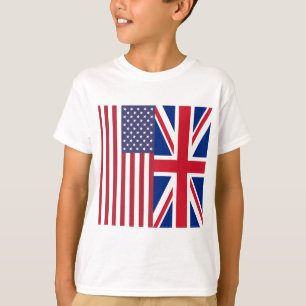 Vlaggen van de Verenigde Staten van Amerika en van T-shirt