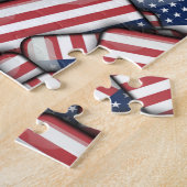 Vlaggen van de Verenigde Staten van Amerika Legpuzzel (Zijkant)