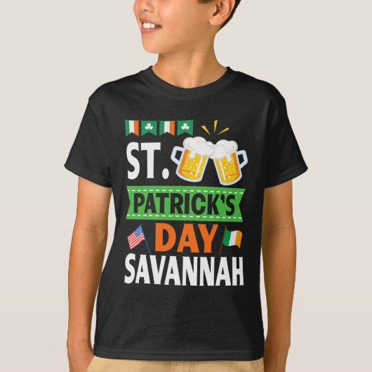 vlaggen van de vs Drink bierpatricks day in ierlan T-shirt (Voorkant)