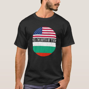 Vlaggen van de VS en Bulgarije uit het verleden  J T-shirt