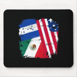 Vlaggen van de VS Mexico Honduras  Muismat