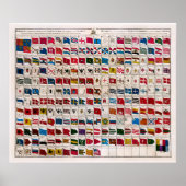  vlaggen van de wereld 1783 poster (Voorkant)