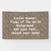 Vlaggen van de Wereld Achtergrond, Aangepaste bann Spandoek (Horizontaal)