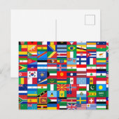 Vlaggen van de wereld briefkaart (Voorkant / Achterkant)