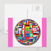 Vlaggen van de wereld briefkaart (Voorkant / Achterkant)